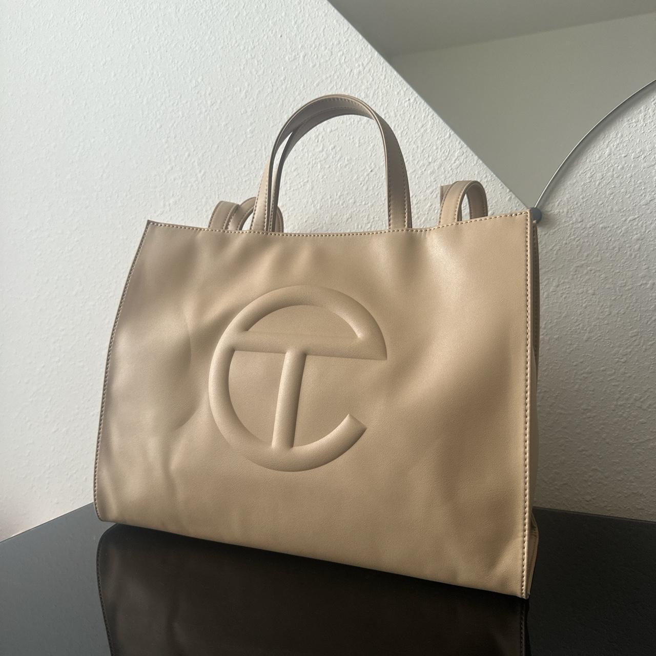 Telfar Medium Tan Neutral like New gently Depop