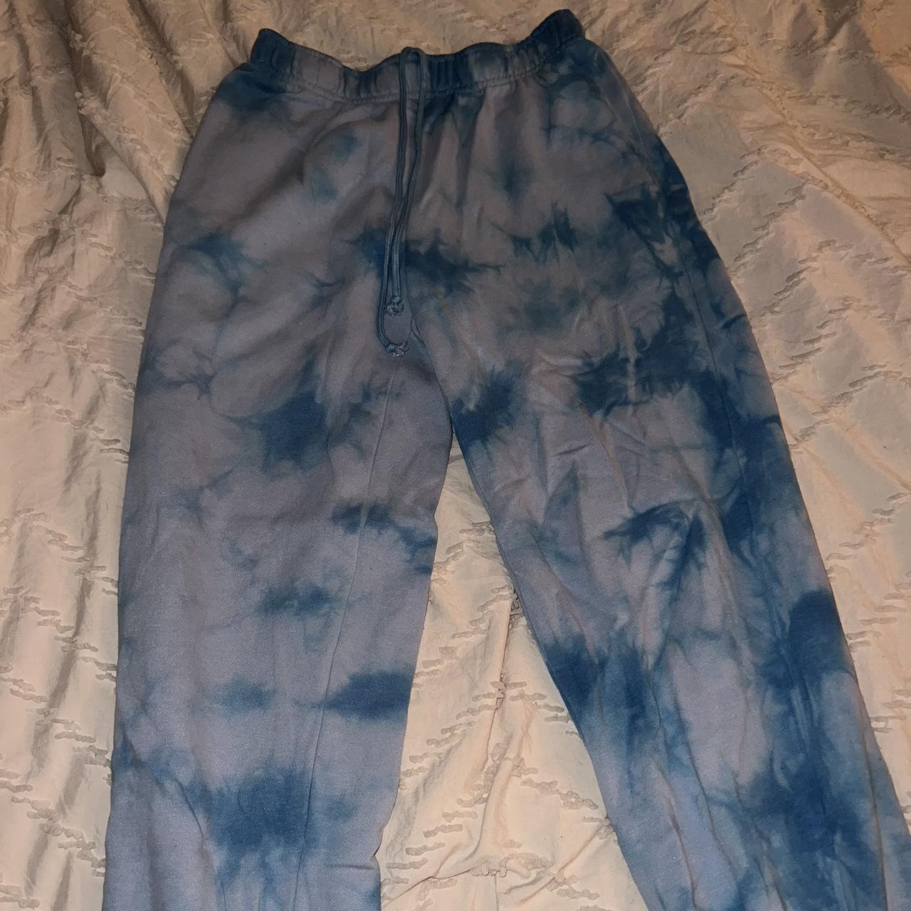 Pacsun blue tie dye sweatpants sale