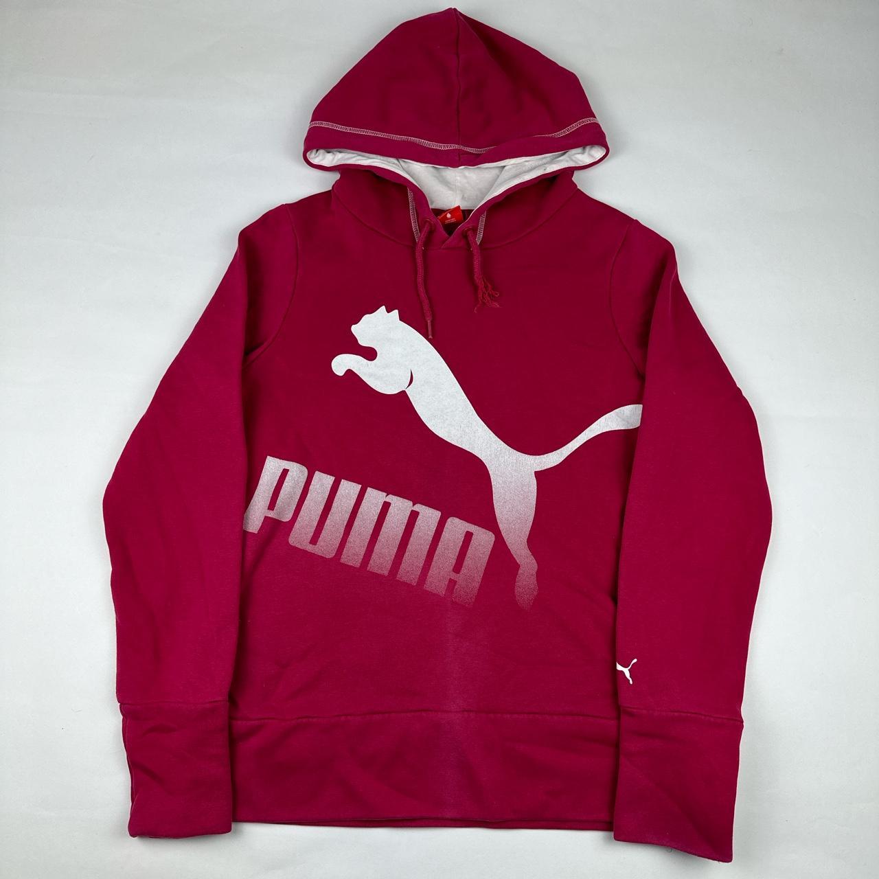 Mens pink hot sale puma hoodie