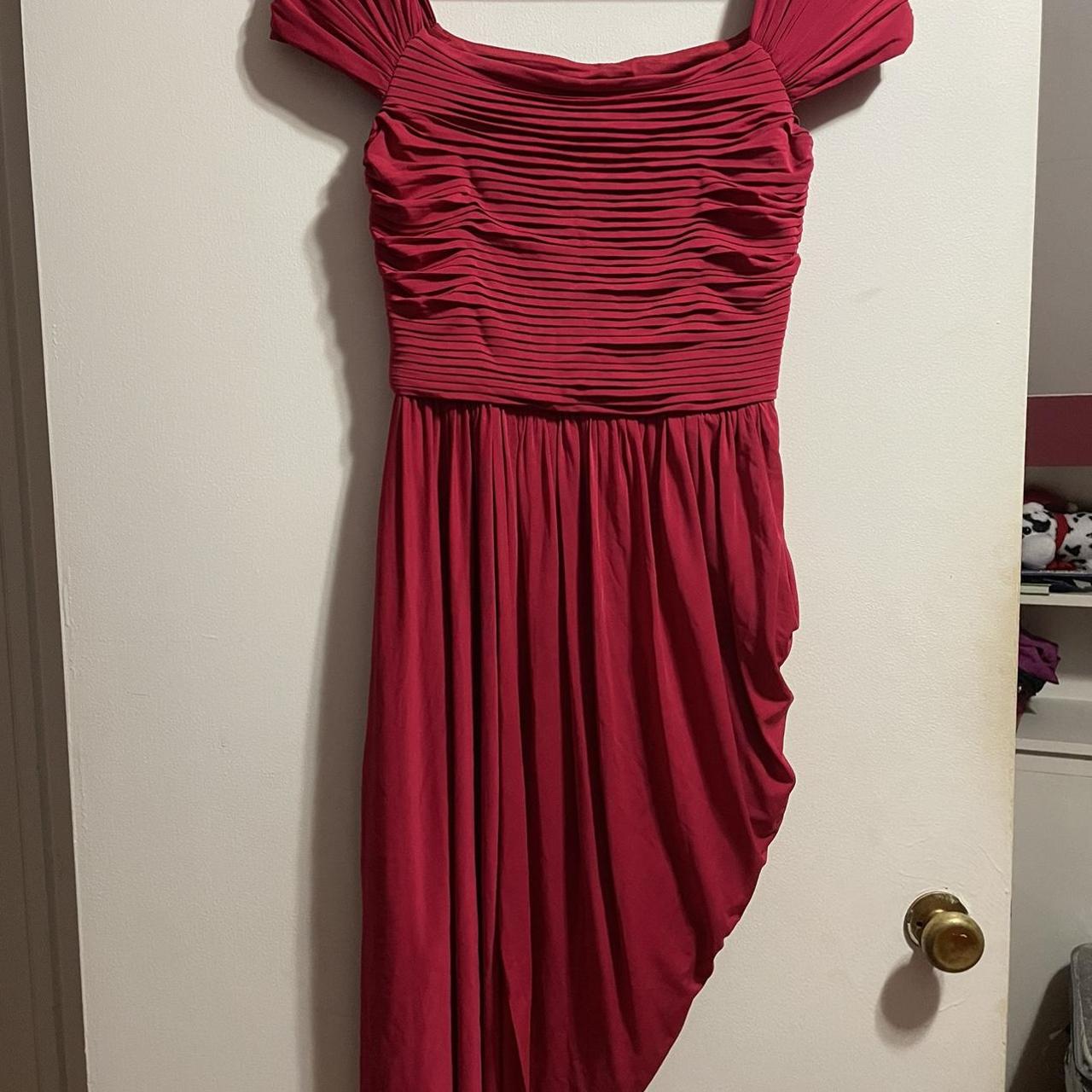 Brand new BCBGMAXAZRIA pink asymmetrical dress