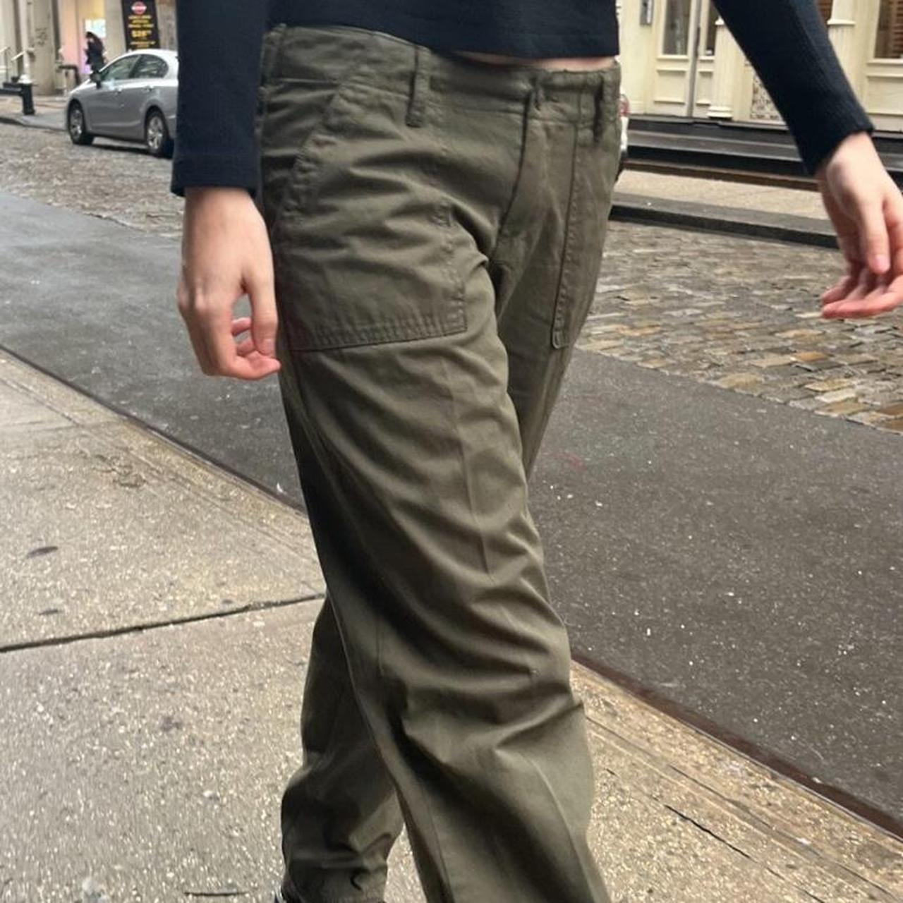Brandy Melville green cargos New without... Depop