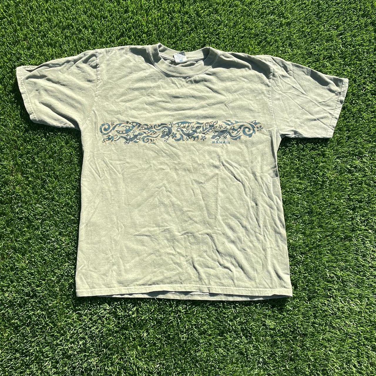 Vintage Crazy Shirt Hawaii TShirt Light Green... Depop