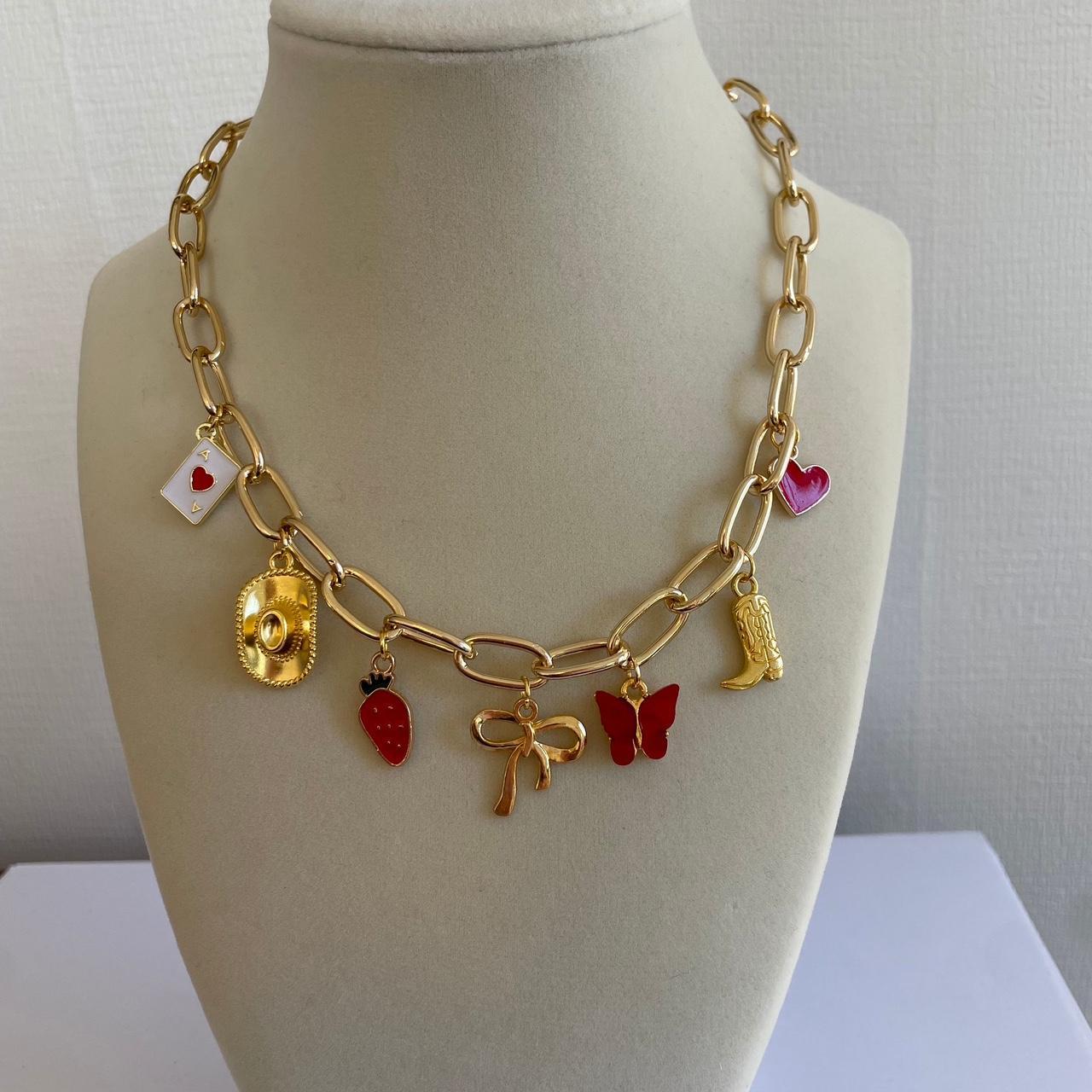 JP Jewelry Studio Co Gold Charm Necklace. From an... - Depop
