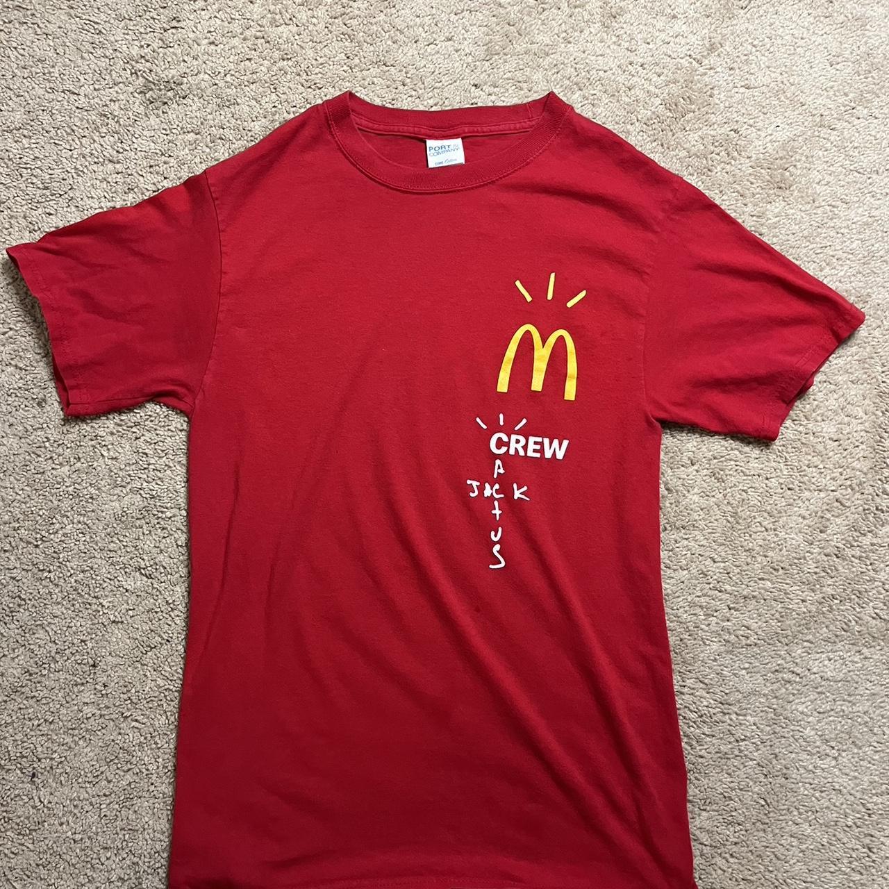 Cactus Jack Mcdonalds Tee Size Small Worn, Good... - Depop