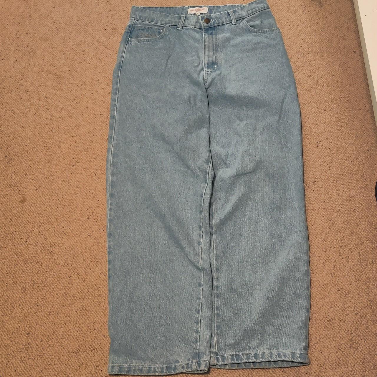 Yardsale Reflective Phantasy Jeans Size small Good... - Depop