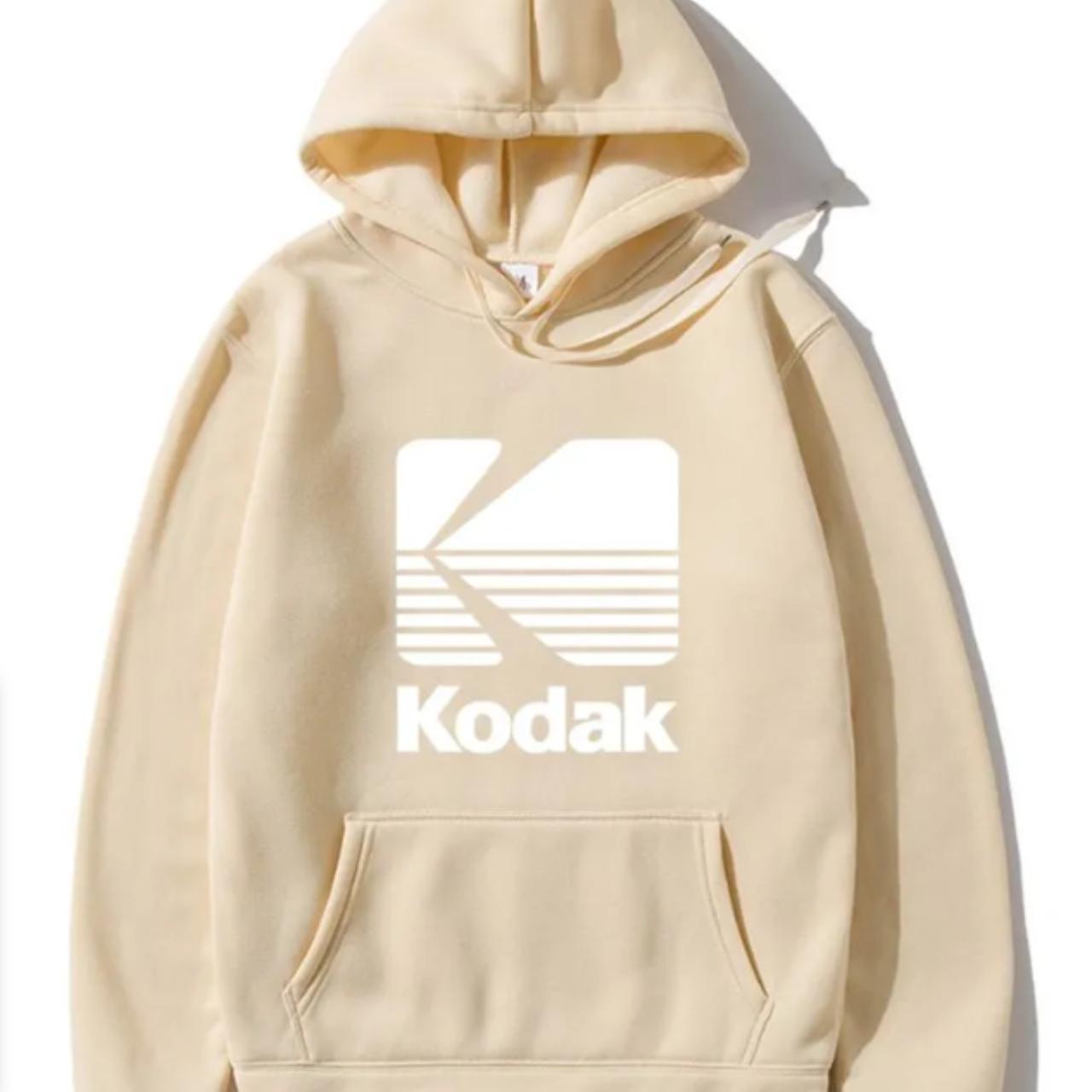 Kodak Men's Cream and Black Hoodie