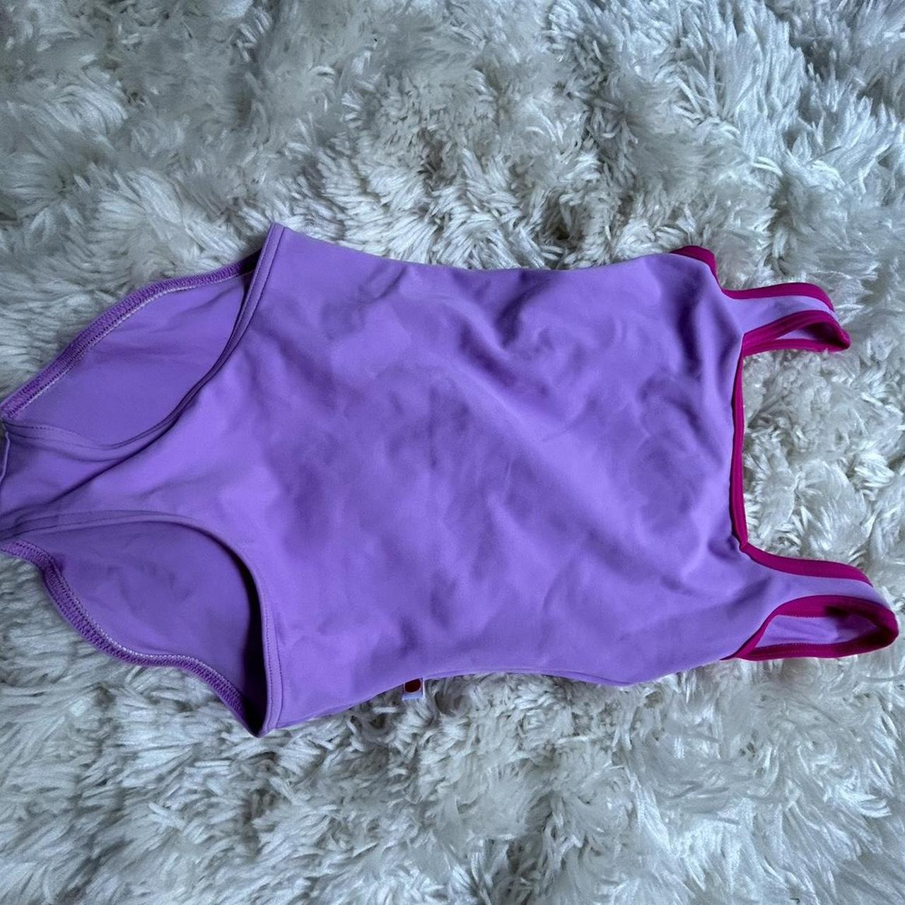 Women's Pink and Purple Swim | Depop
