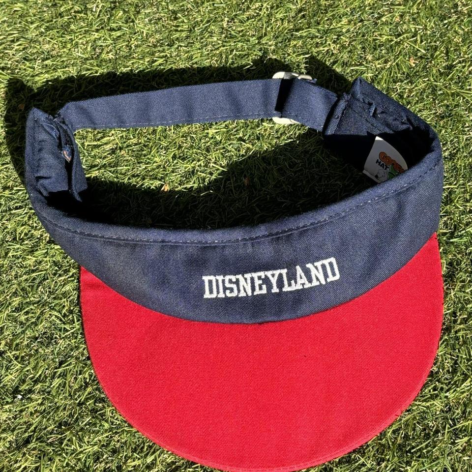 Vintage Disneyland navy and red visor hat Goofy hat. Depop