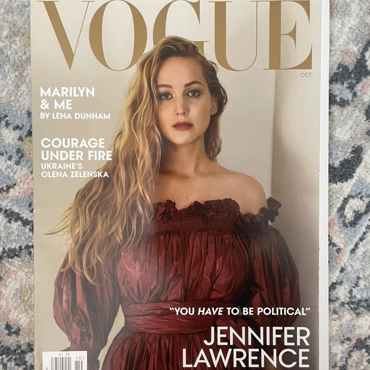 Vogue magazine with Jennifer Lawrence! DM for more... - Depop