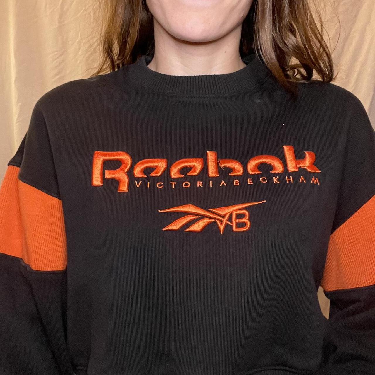 Reebok sweatshirt store womens orange