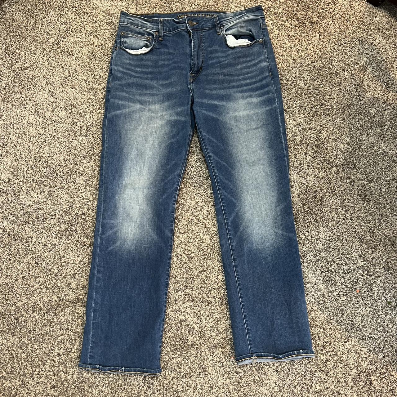 36/32 American Eagle Next Level Flex Blue Jeans Wore... Depop