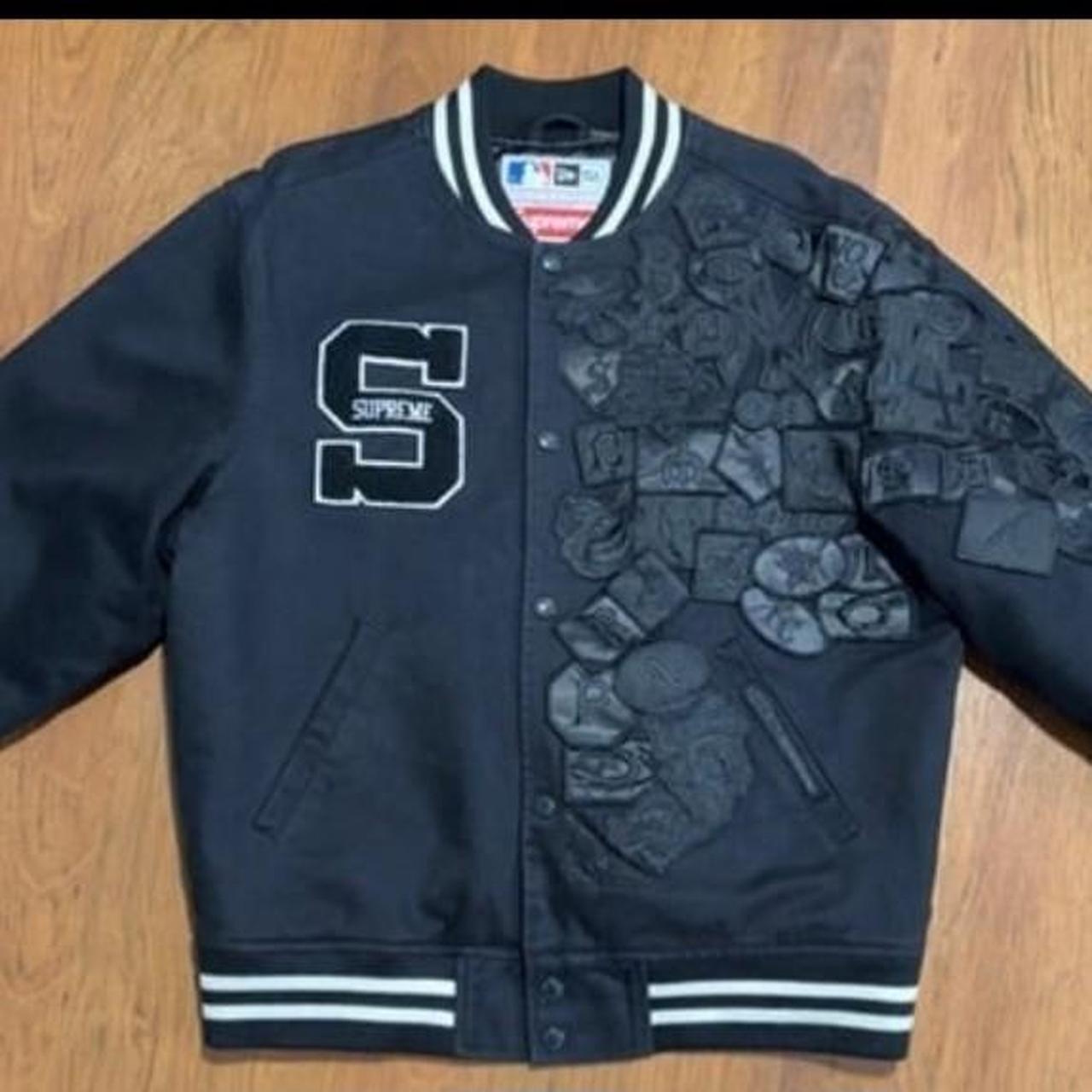 Supreme New Era MLB Varsity Jacket Size M - Depop