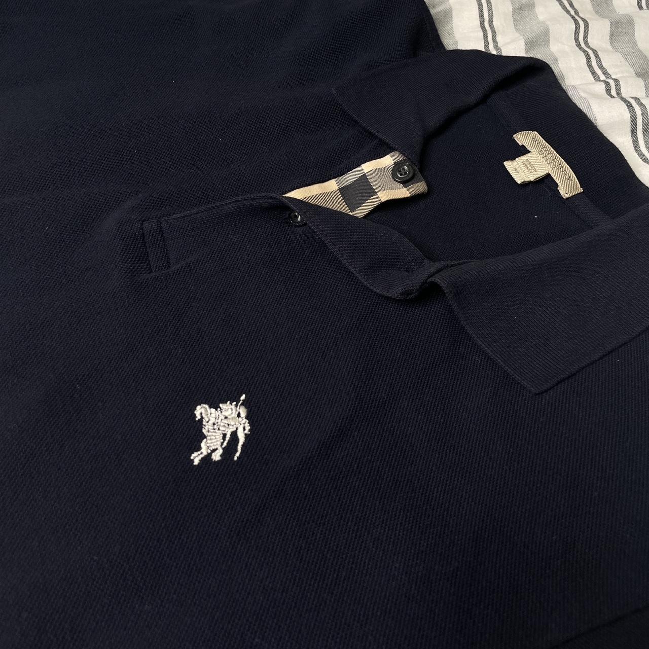 Burberry logo-embroidered Polo Shirt - Blue
