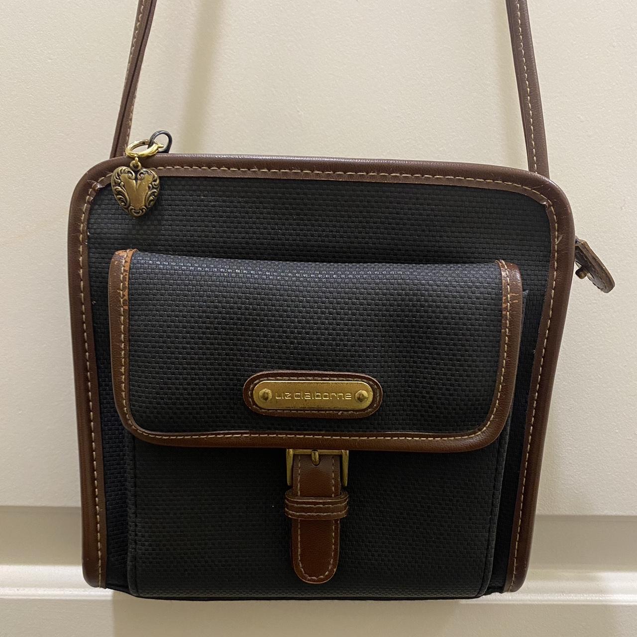 LIZ by Liz Claiborne PRELOVED Vintage Tan Brown / Natural Faux Leather  Small Crossbody / Hipster Bag W Brass //gold-tone Hardware - Etsy