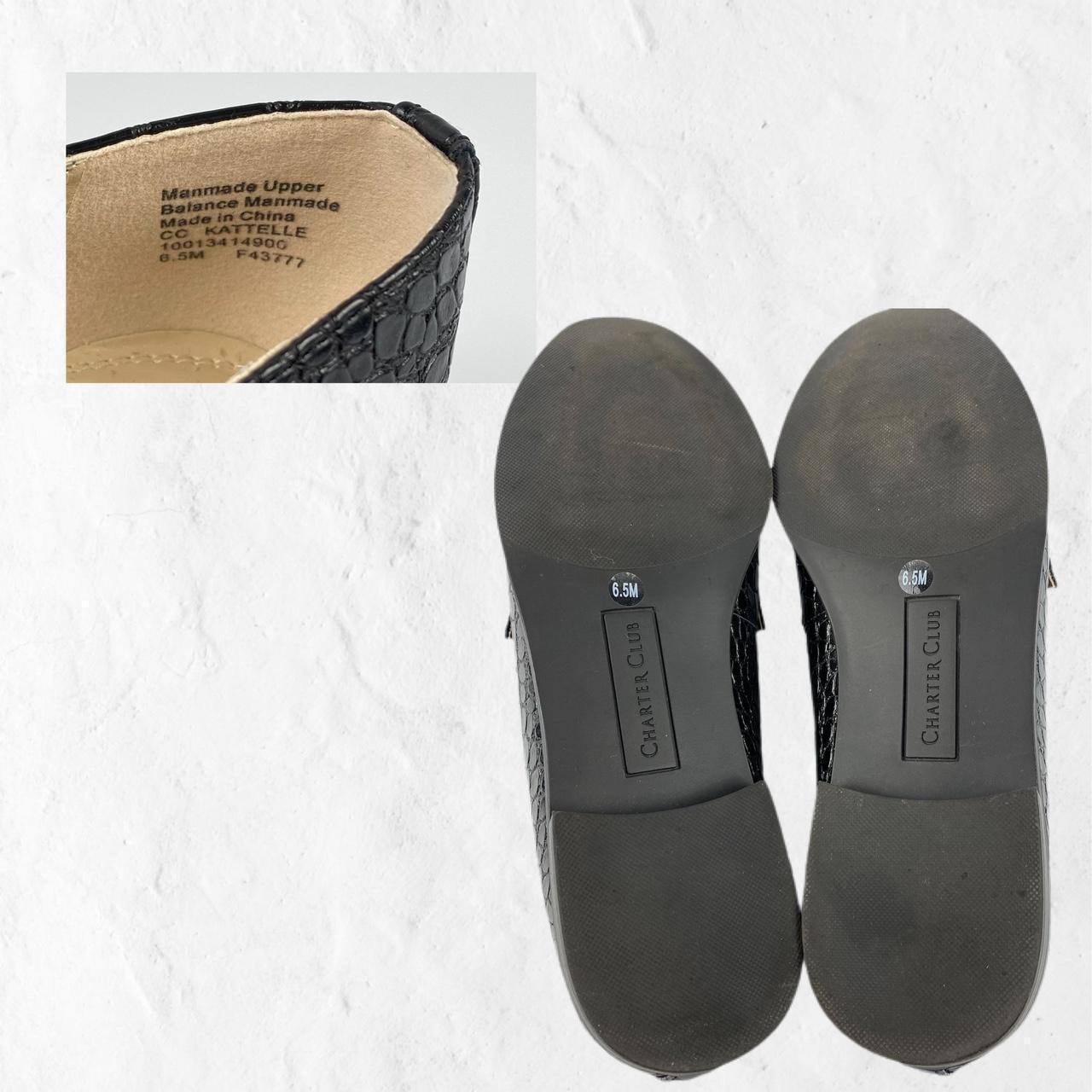 Charter Club Women's Black and Gold Loafers (4)
