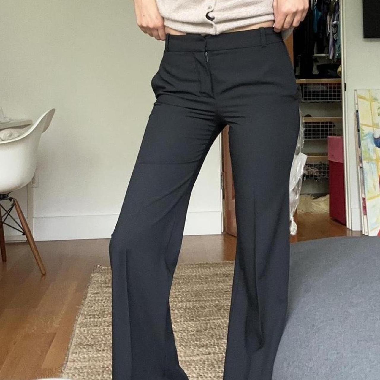 CHLOÉ BLACK TROUSERS super cute chloe slack pants... - Depop