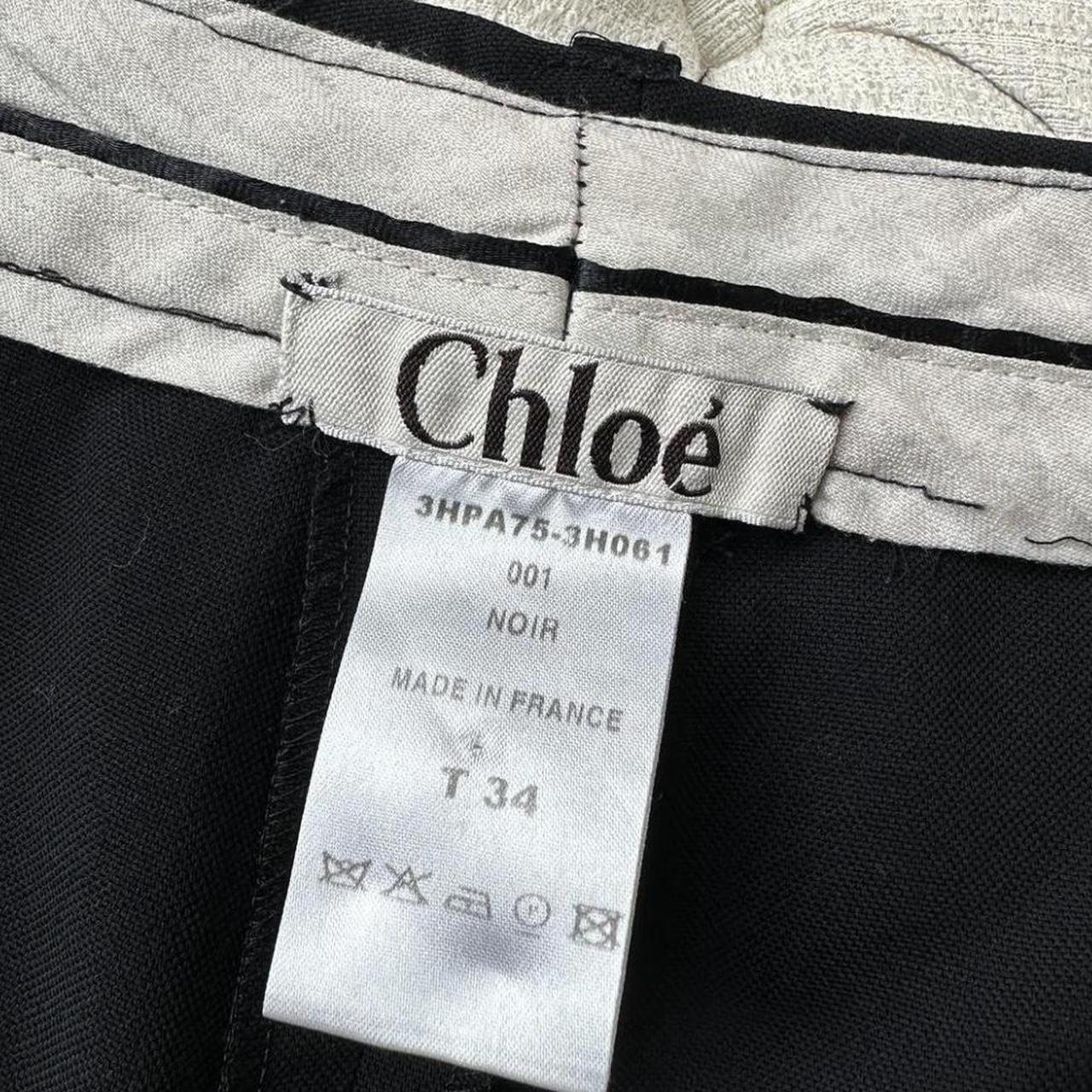 CHLOÉ BLACK TROUSERS super cute chloe slack pants... - Depop