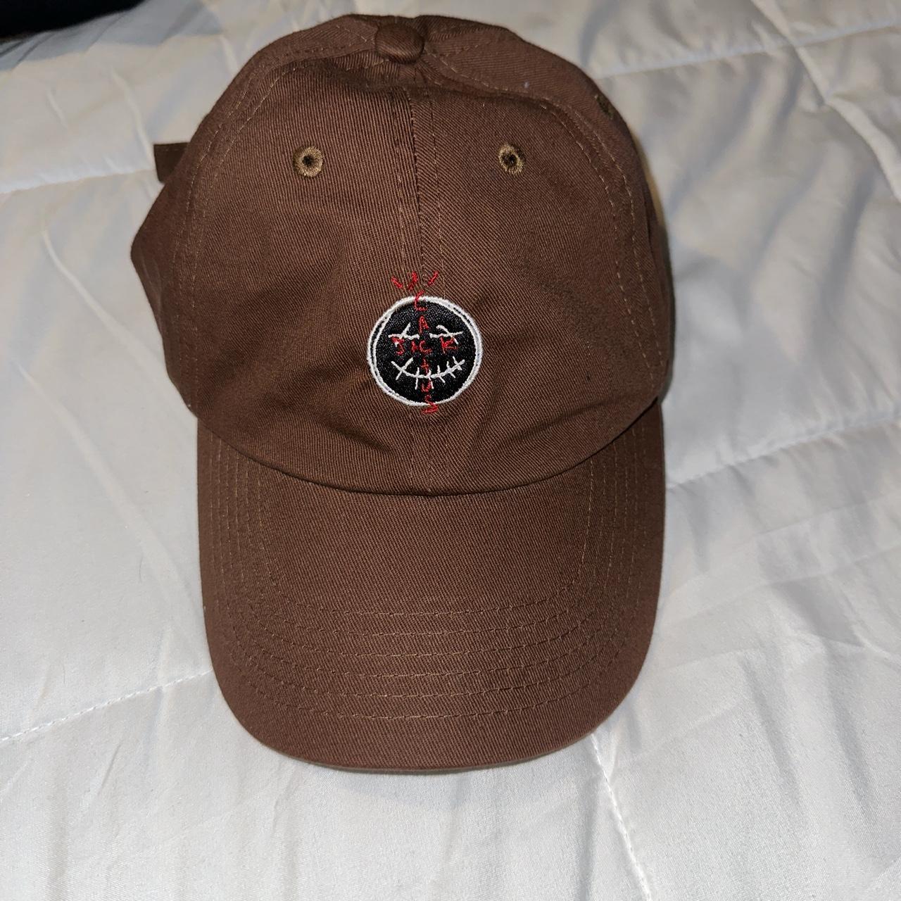 Travis Scott Men's Brown and Red Hat | Depop
