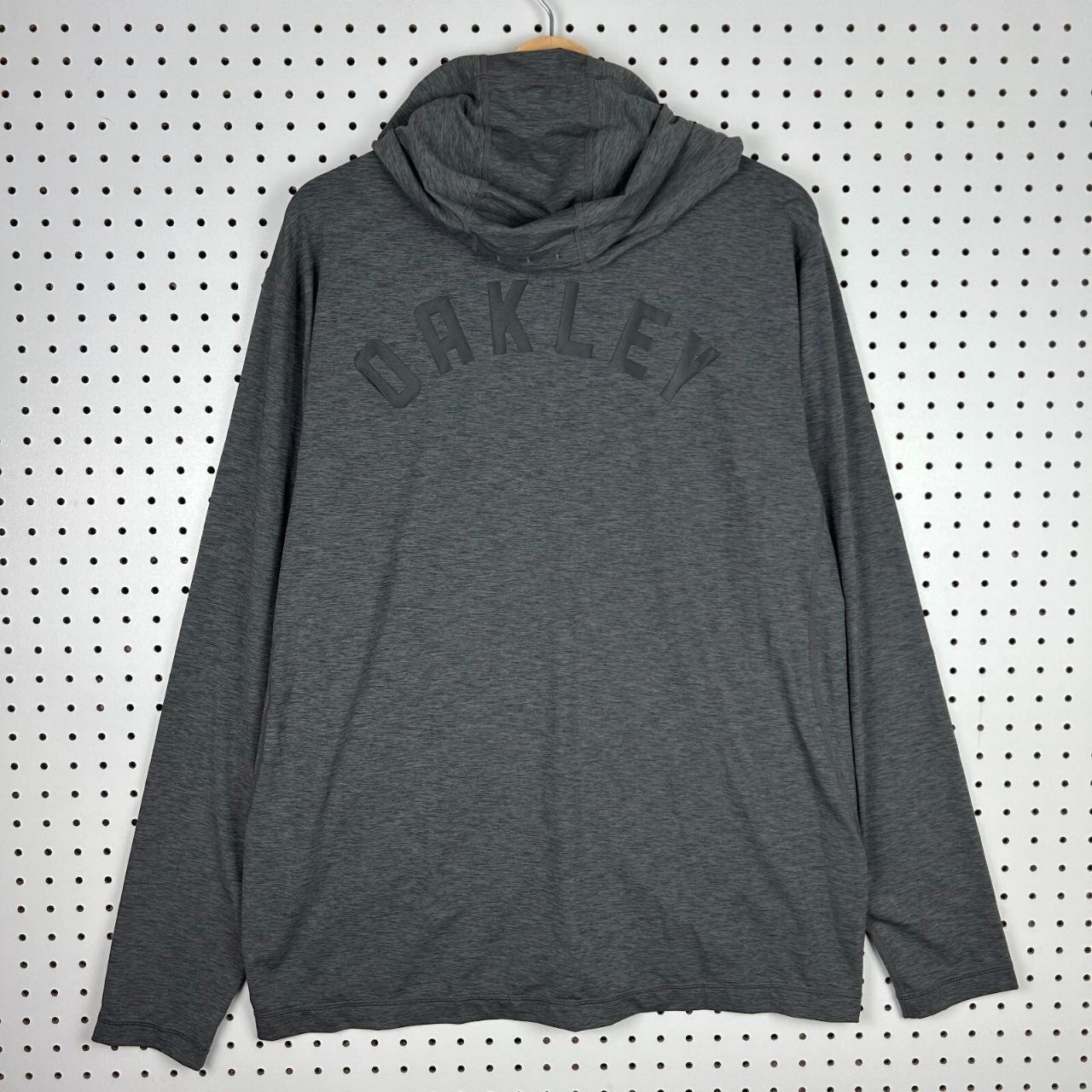 Oakley Men's Hoodie - Grey - L – Oakley Soft Shell Hoodie Zip Up Jacket …