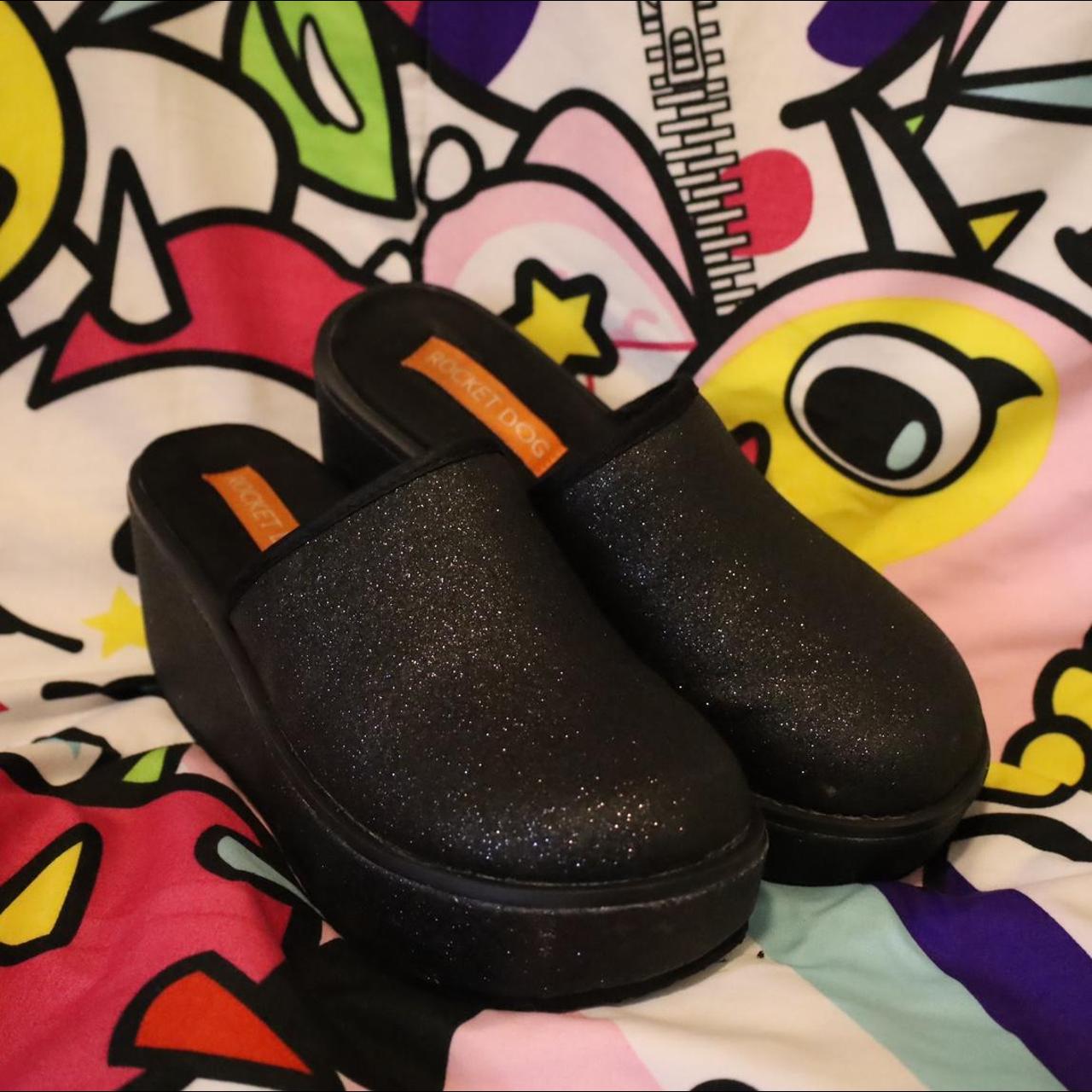Glitter Rocket Dog Platform Clogs Please read... Depop