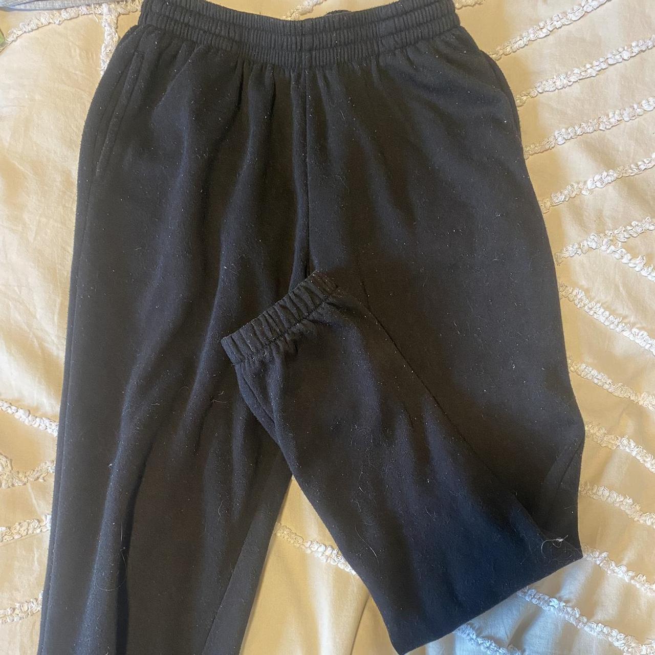 Plain black trackies Perfect condition just got... - Depop