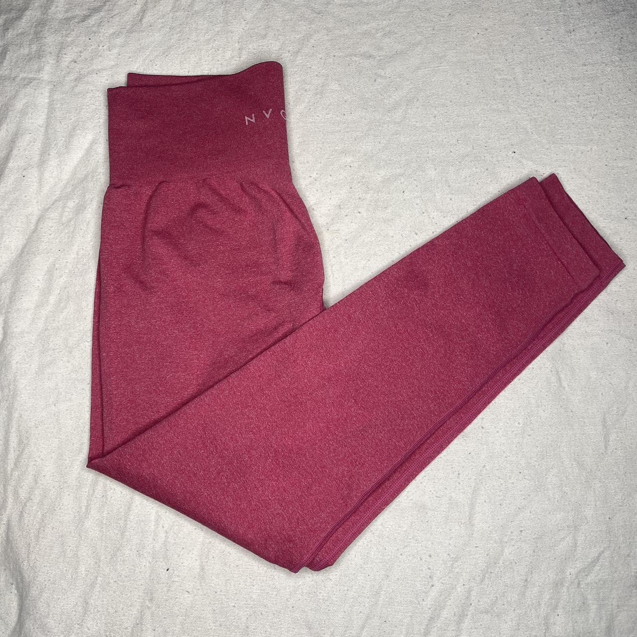 Pink seamless NVGTN contour leggings Very good... - Depop