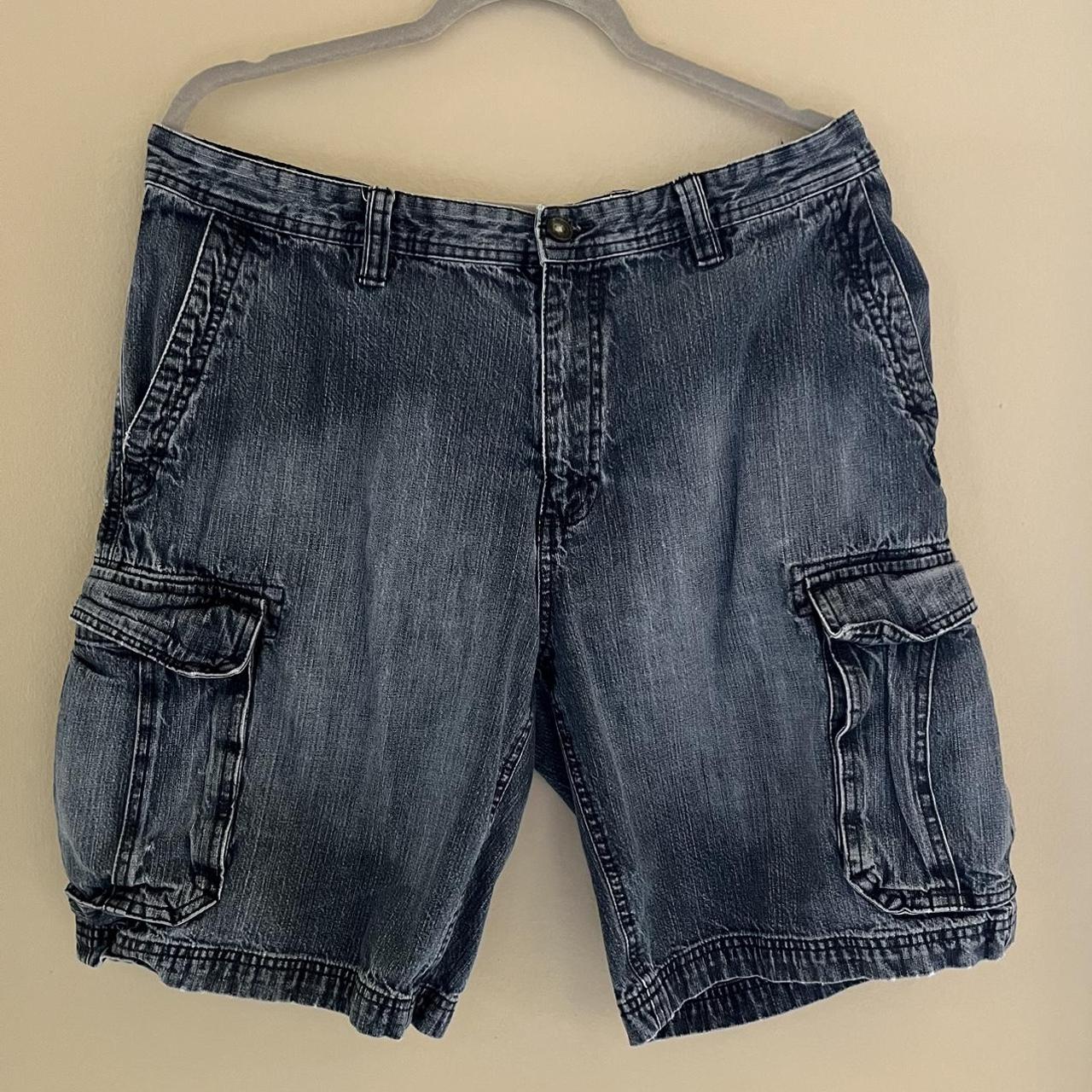 BAGGY JORTS/JEAN SHORTS Y2K ST. JOHN’S BAY SIZE... - Depop