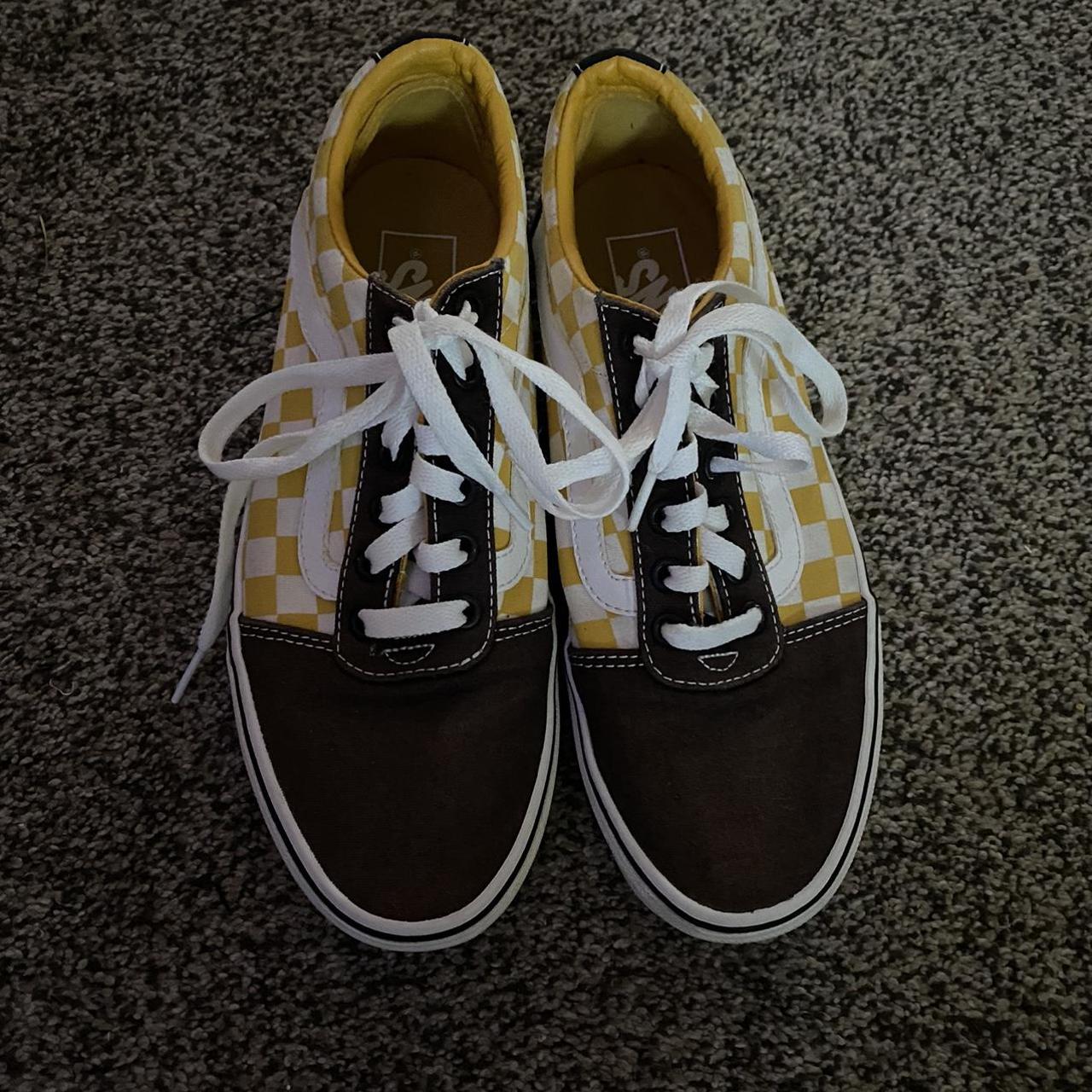 Yellow tie best sale up vans