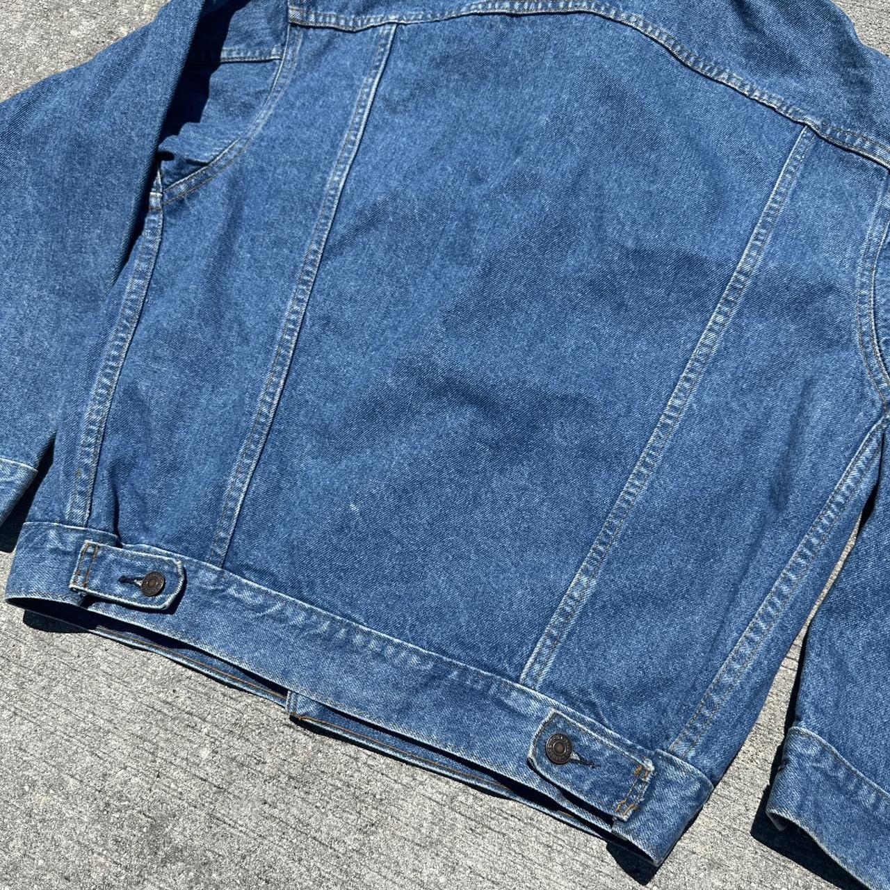 Vintage Levi Denim Jacket Made In Usa Tag Size... - Depop