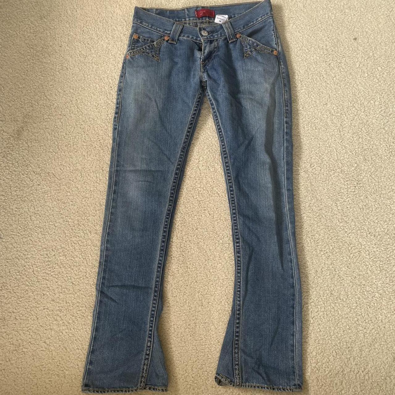 These are some low rise western bootcut jeans by... - Depop