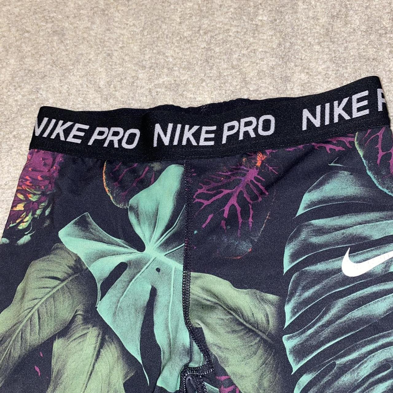Nike Pro Youth Girls Floral Tropical Print Training... Depop