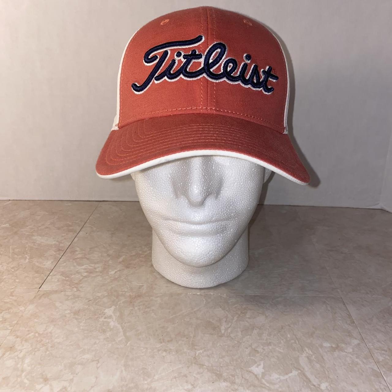 Orange Titleist Fitted Cap Titleist Golf Hat Cap Salmon Orange