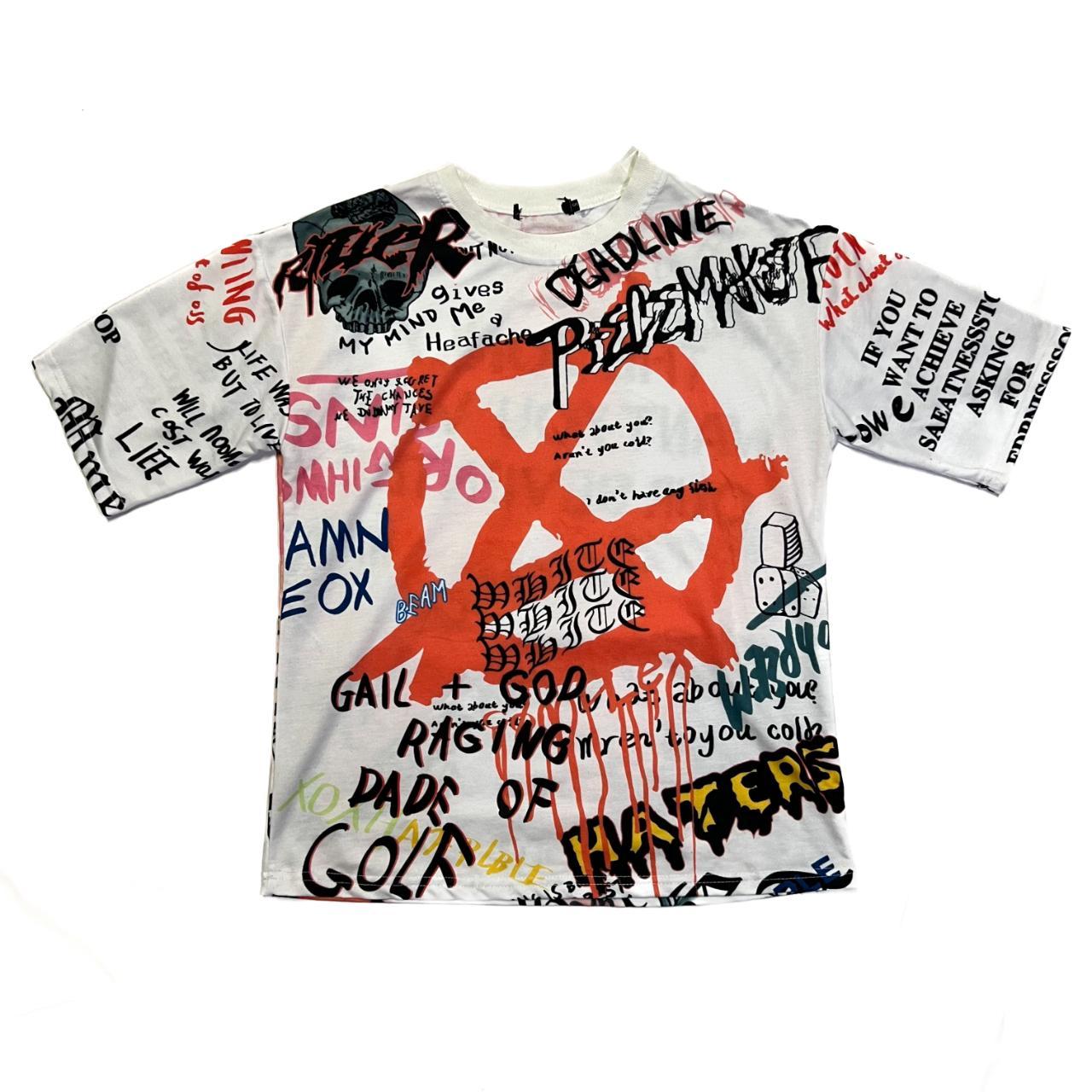 Louis Vuitton Graffiti Shirt Comes with tags Size - Depop