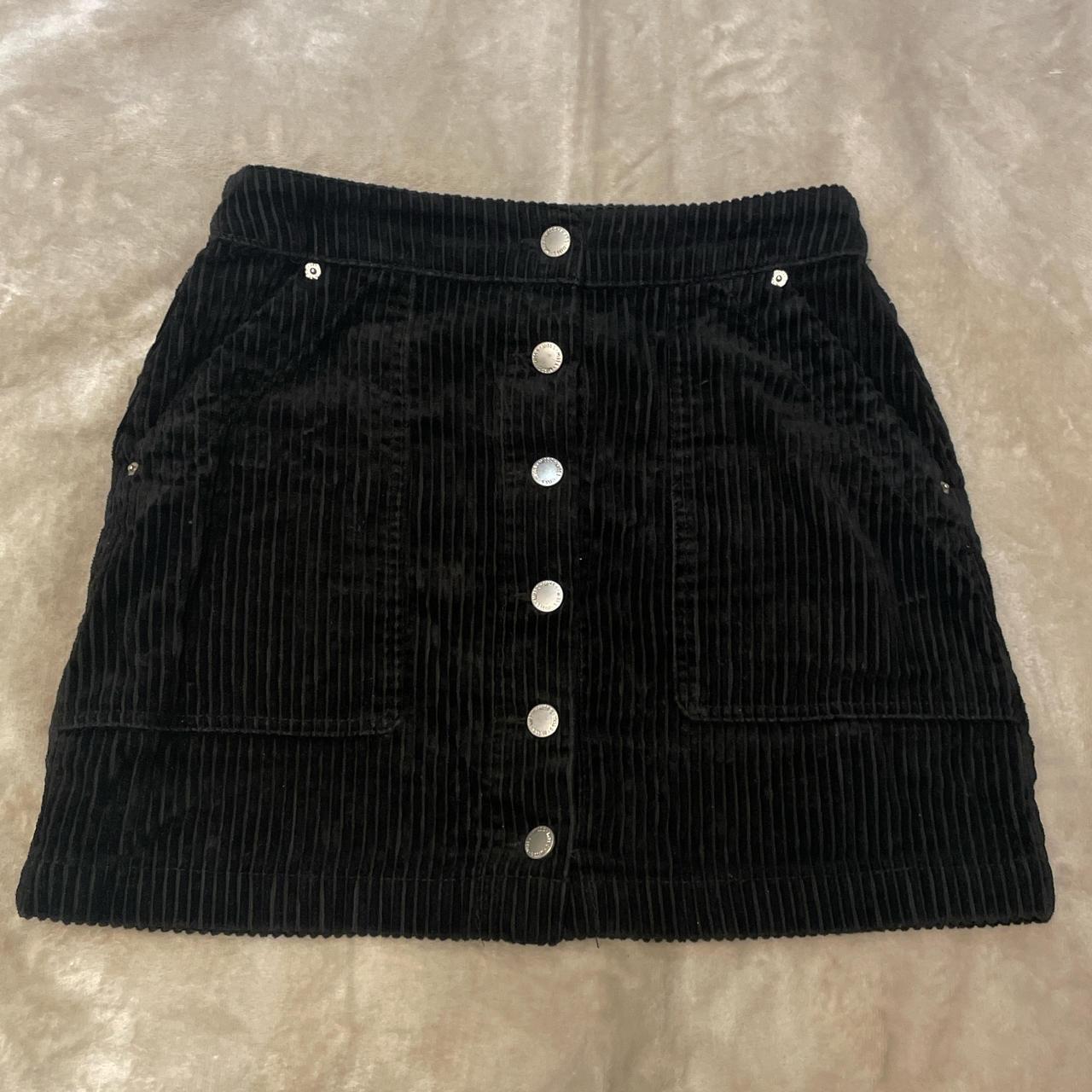 Black corduroy skirt miss selfridge best sale