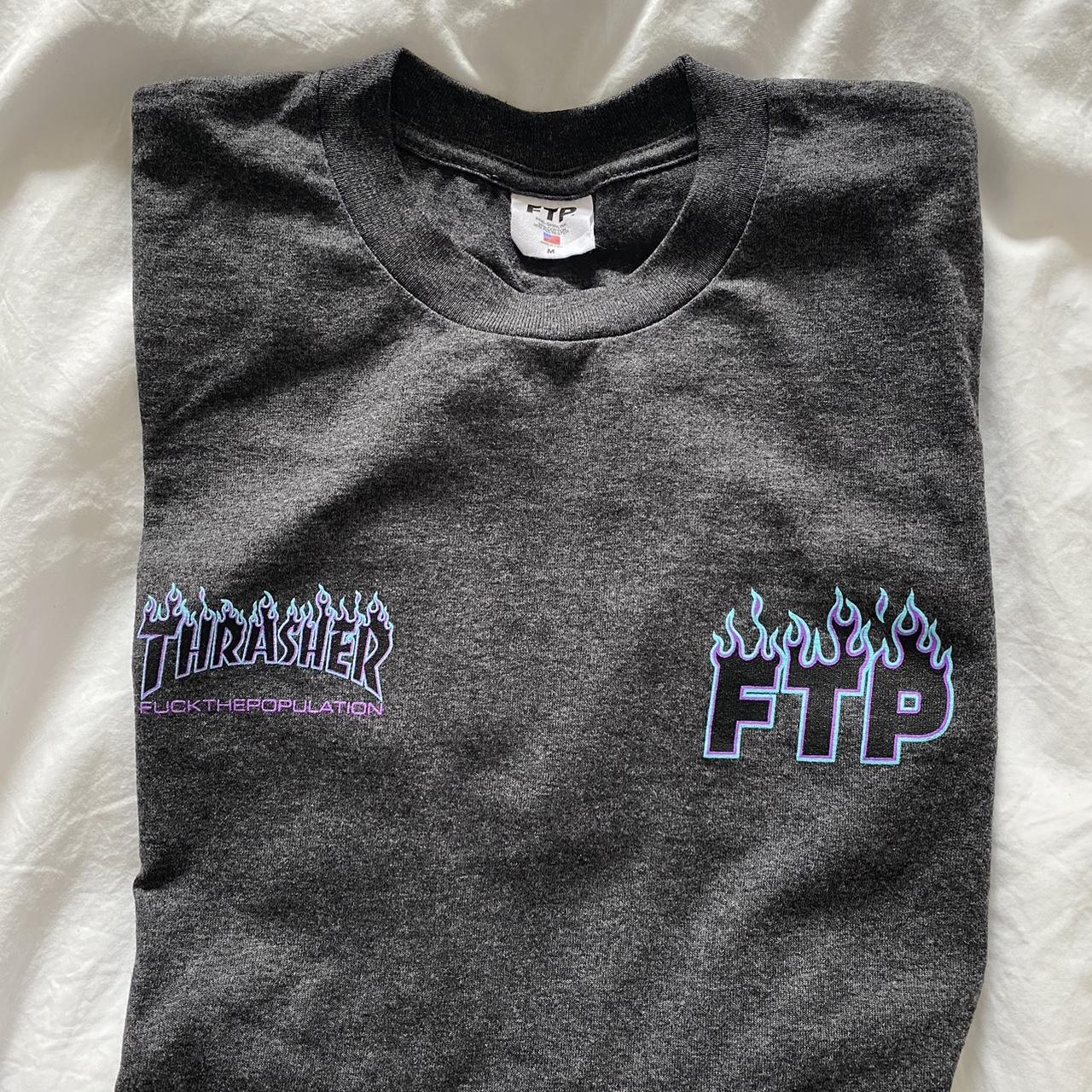 FTP Thrasher Worn once Size Medium - Depop