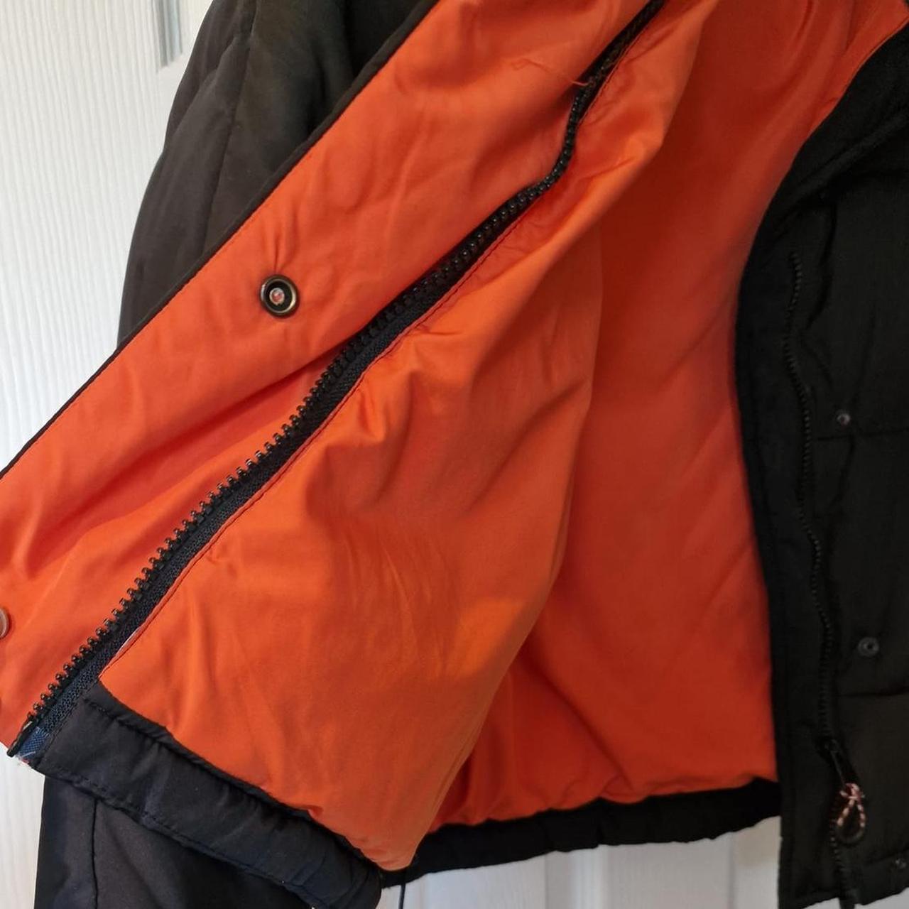 Urban Outfitters Women's Black and Orange Jacket Depop