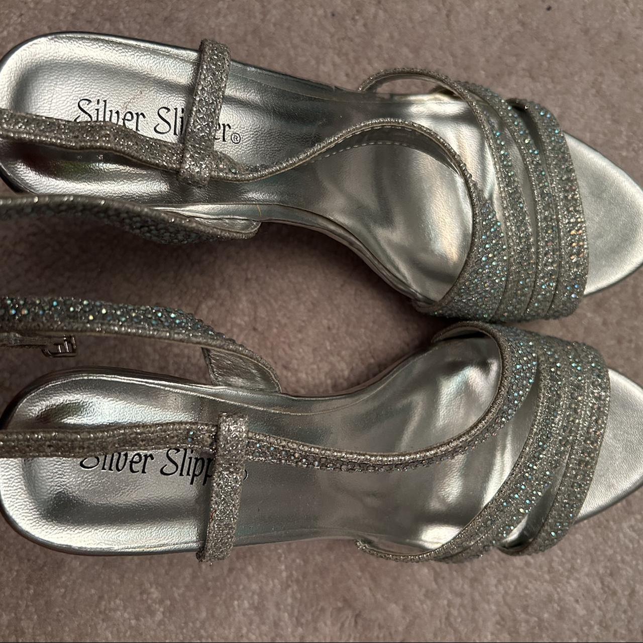 Silver 6 inch on sale heels