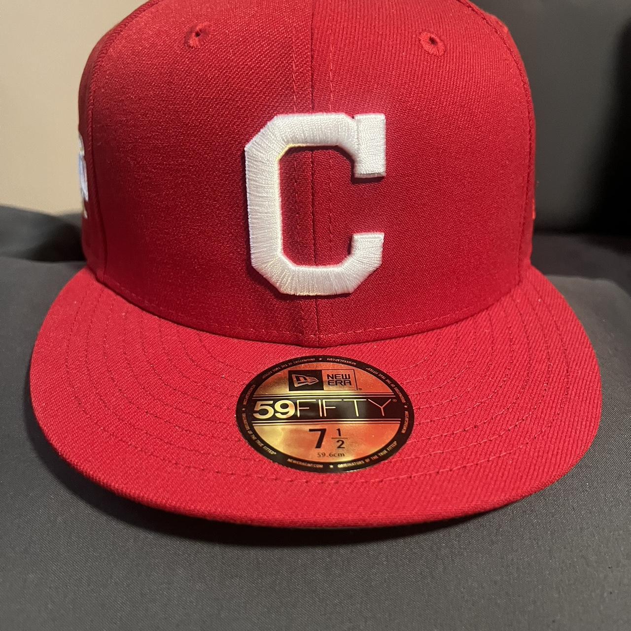 New Era Cleveland Indians Authentic Collection 59FIFTY Hat - Red 7 1/2