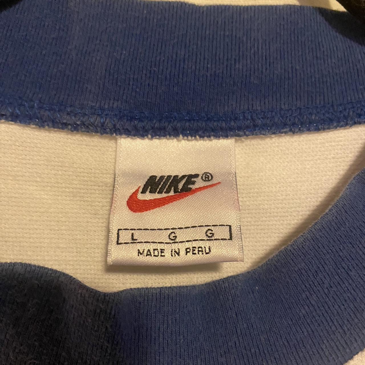 Vintage Nike Middle Swoosh T-Shirt -size... - Depop