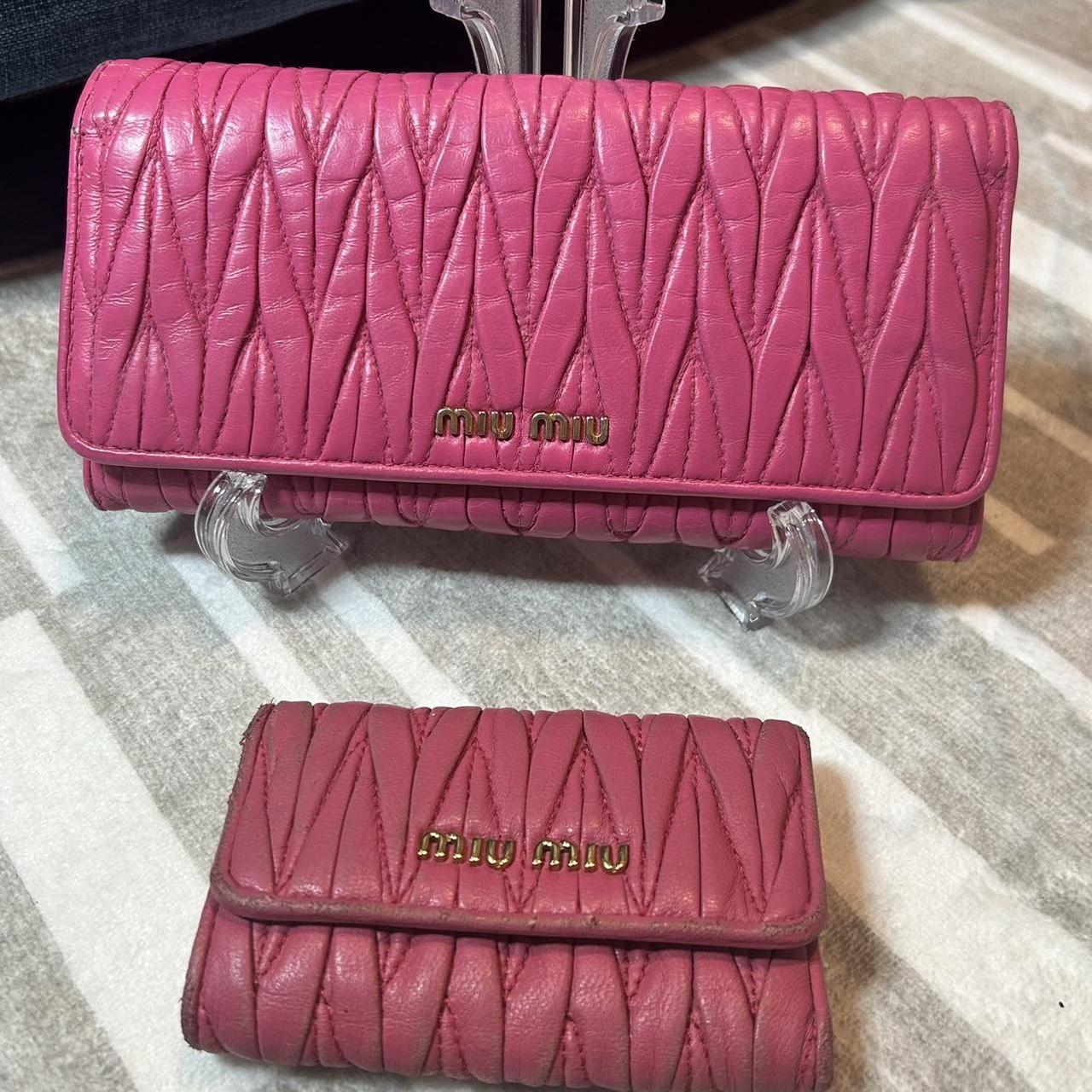 Miu Miu Women's Wallets - Pink – Authentic Miu Mi… - image 1