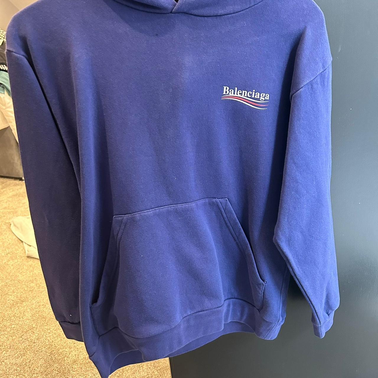 balenciaga light blue hoodie