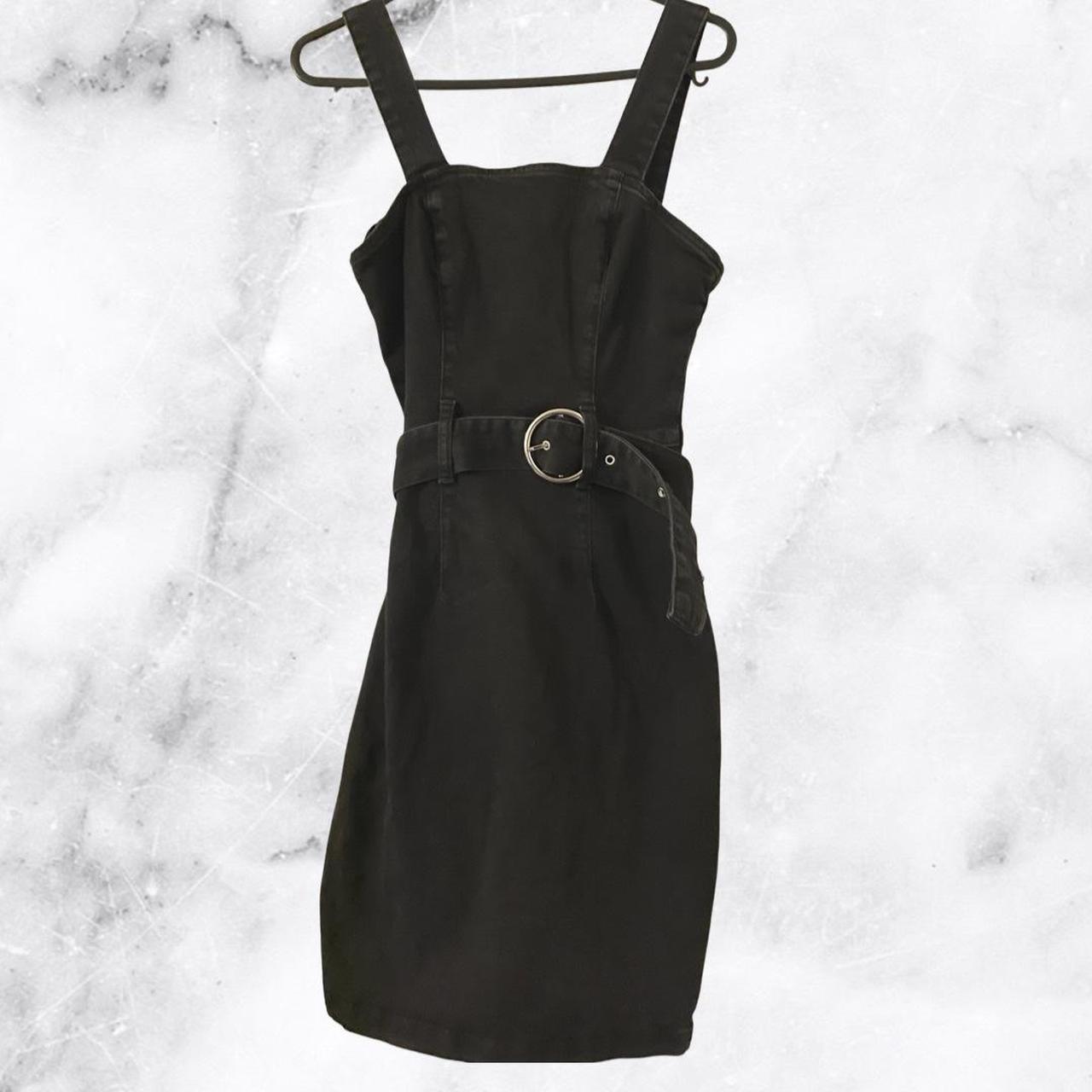 Black denim dress store primark