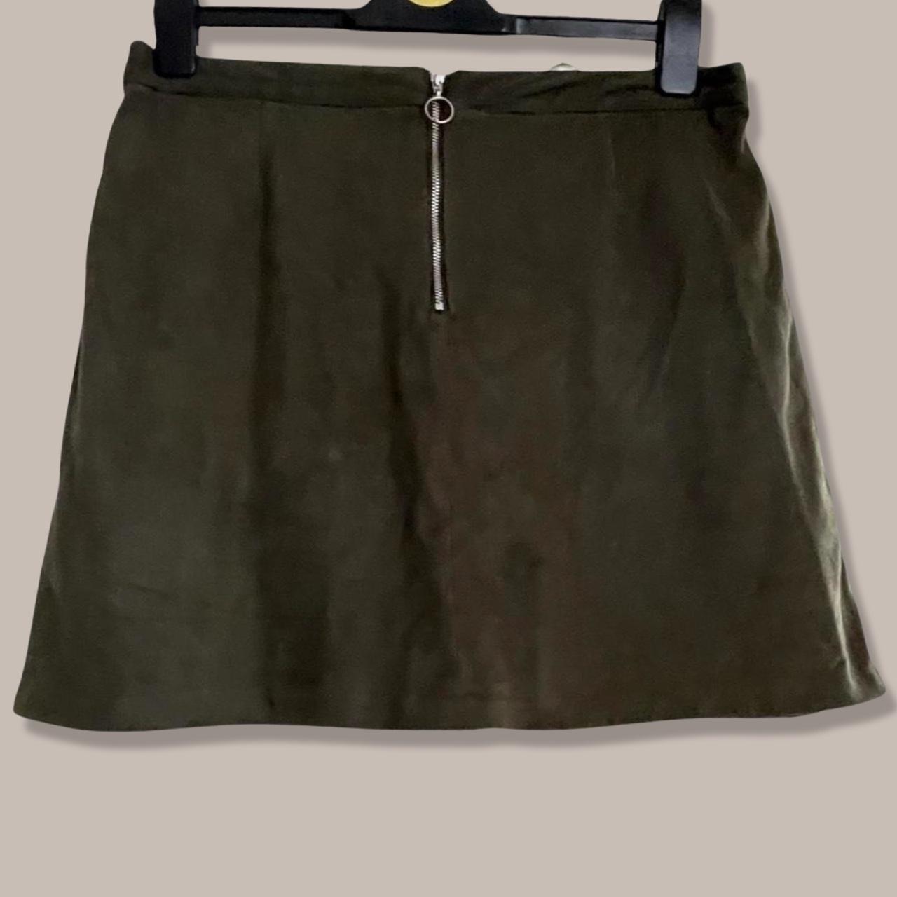 Khaki green skirt primark best sale