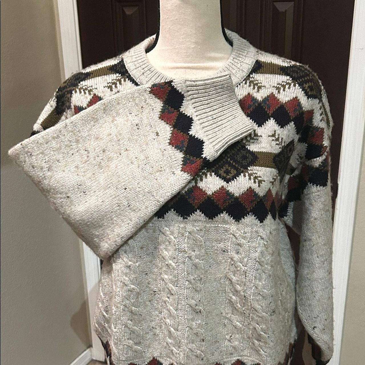 Source Unknown Women's Sweater - Cream/Tan - M – … - image 5