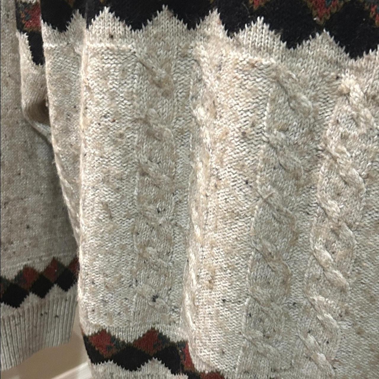 Source Unknown Women's Sweater - Cream/Tan - M – … - image 4