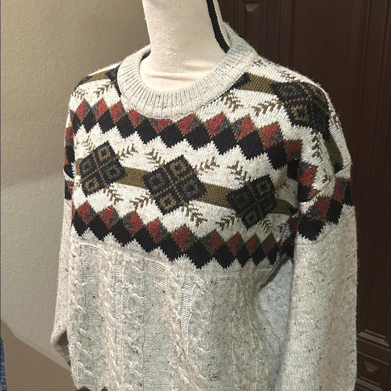 Source Unknown Women's Sweater - Cream/Tan - M – … - image 2