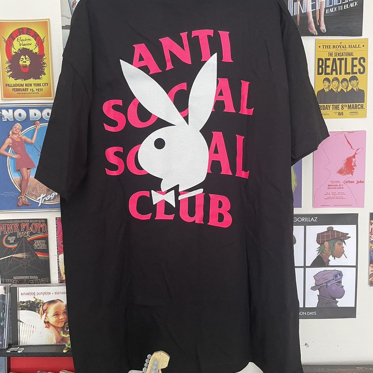 Anti social social shop club playboy shirt