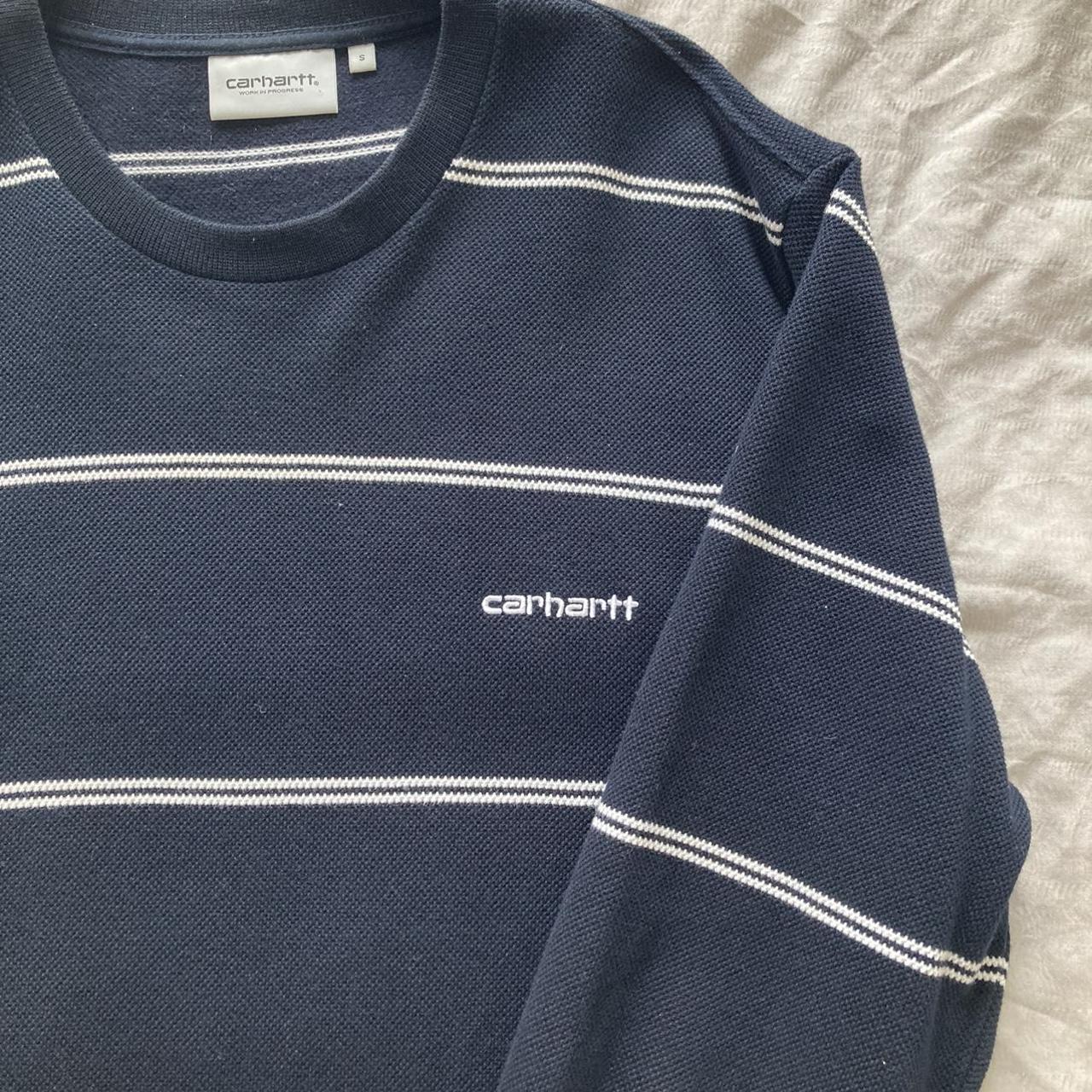 Carhartt spacer discount stripe crewneck sweatshirt