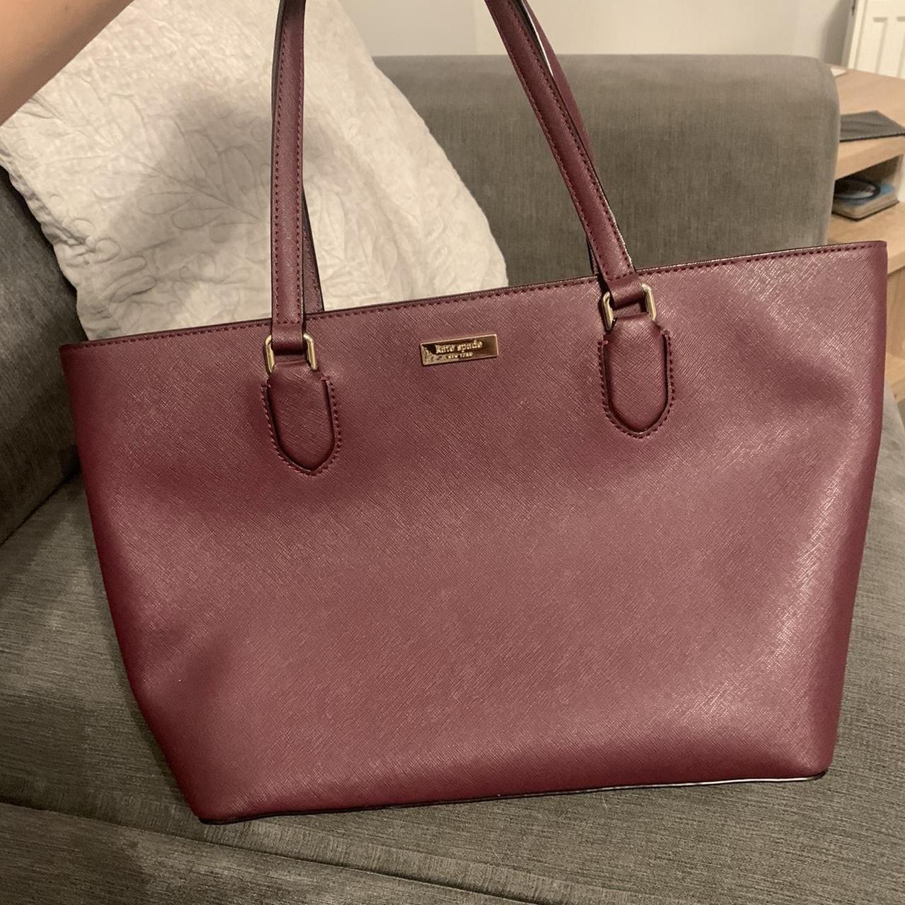 Kate spade New York large tote bag Burgundy... - Depop