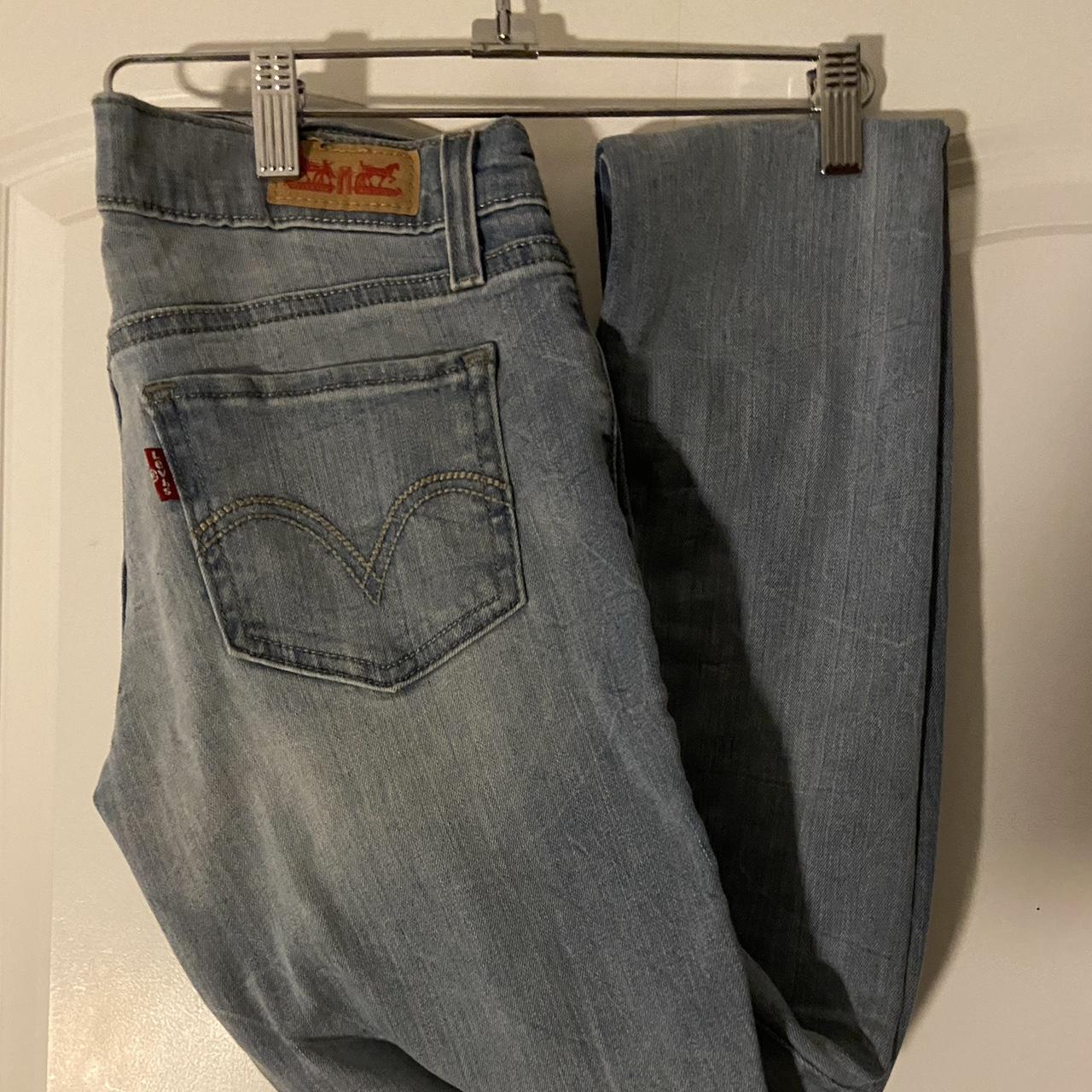 vintage light wash levi’s 524 jeans mid/low rise,... - Depop